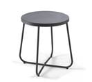 Table Basse De Jardin Ronde En Acier Noir