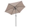 Parasol Droit 3m En Aluminium Taupe