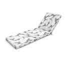 Coussin Pour Bain De Soleil Gris Et Blanc 186 X 60 X 5cm