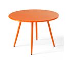 Palavas - Table Basse Ronde En Métal Orange