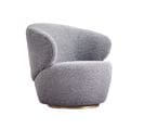 Fauteuil Cosy En Bouclette Gris