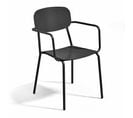 Fauteuil De Jardin En Aluminium Noir