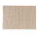 Tapis Rectangulaire En Polypropylène Poils Ras Uni Beige 120 X 170 Cm