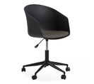 Fauteuil De Bureau à Roulettes Pivotant Noir