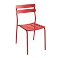 Chaise De Jardin En Aluminium Rouge Foncé