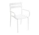 Fauteuil De Terrasse En Aluminium Blanc