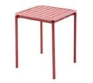 Table Carrée De Terrasse (70x70cm) Rouge Foncé