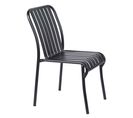 Chaise Design De Jardin En Aluminium Noire