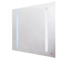 Miroir Rétro-éclairant Bluetooth - Argent - 60x60cm - Verre - Connecté Bluetooth