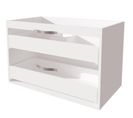 Ensemble Caisson + Vasque Mixy - 80cm - Blanc - Mélaminé - Livré En Kit