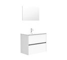 Meuble à Suspendre Ivan S+ - L80cm - 2t - Blanc - Mélaminé - Livré En Kit