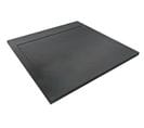 Receveur Spirit 3 - 90x90x3cm - Résine - Anthracite - Bonde