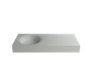 Plan Vasque Solid Surface 80x43x12 Cm