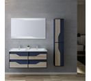 Meuble De Salle De Bain Urbino 1200 Scandinave Et Bleu Saphir