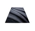 Tapis Courbe Design Intérieur Rectangle Regane Noir 200x290