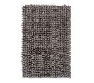 Tapis De Salle De Bain Doux Longues Mèches Idris Gris 40x60