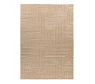 Tapis Géométrique Extérieur Et Intérieur Design 3d Koana Beige 80x150