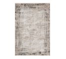 Tapis Rectangle Vintage Courtes Mèches Rayé Justine Gris 160x230