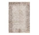 Tapis Rayé Rectangle Moderne Poils Ras Livio Beige 160x230