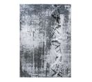 Tapis Abstrait Lavable En Machine Gris Design Kimi Gris 80x150