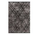 Tapis Rayé Courtes Mèches Design Intérieur Nahla Marron 80x150