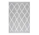 Tapis Berbère Ethnique Avec Franges Gris Cherine Gris 160x230