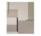 Tapis Laine Et Coton Moderne Graphique Lacis Beige 160x230