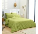 Housse De Couette 240 X 220 Unie Anis 100% Coton / 57 Fils/cm²