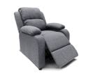 Fauteuil Relax Riga Tissu Gris