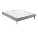 Sommier Confort Médium Nature + Pieds Naturel 100x200