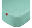 Drap Housse Protège Matelas Imperméable 2en1 Vert D'eau 80x190