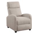 Fauteuil Relax Pushback Tissu Gris Taupe - Melbourne