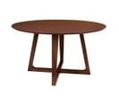 Table Repas Ø137cm Mdf Placage Noyer - Lyngby