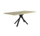 Table 200cm Industrielle Effet Chêne Pied Central - Yuma