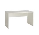 Bureau Droit Blanc 140cm Avec Voile De Fond - Nash White