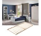 Chambre 90x200cm Avec Sommier + Armoire + Pack Bureau - Cleo