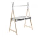 Bureau Tipi Avec Niches Blanc Et Bois - Bodhi White