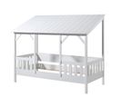 Lit Maison 90x200cm Blanc Style Porche - Laka