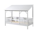 Lit Maison 90x200cm Blanc Avec Sommier - Laka