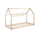 Lit Cabane 90x200cm En Pin Naturel - Pega