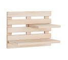 Etagère Murale En Bois 2 Niveaux Effet Cloture - Glasco