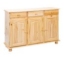 Buffet 3 Portes 3 Tiroirs Bois Massif - Stan