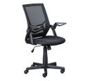 Fauteuil De Bureau Tissu Mesh Coloris Noir - Jian