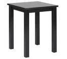 Table D'appoint Carrée Bois Massif Vernis Noir - Flix