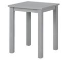 Table D'appoint Carrée Bois Massif Vernis Gris - Flix