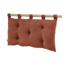 Coussin De Tête De Lit Avec Passants 50x80cm Gaze De Coton Terracotta - Ourea