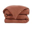 Housse De Couette 200x200cm Gaze De Coton Terracotta - Ourea