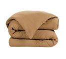 Housse De Couette 260x240cm Gaze De Coton Camel - Ourea