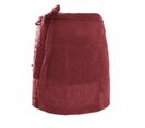 Demi-tablier Avec Double Poche Gaze De Coton Lie De Vin - Ourea