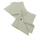 Lot De 3 Serviettes 40x40cm Gaze De Coton Vert D'eau - Ourea